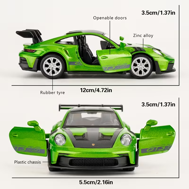 Premium 1:36 Scale Porsche 911 GT3 RS Diecast Model